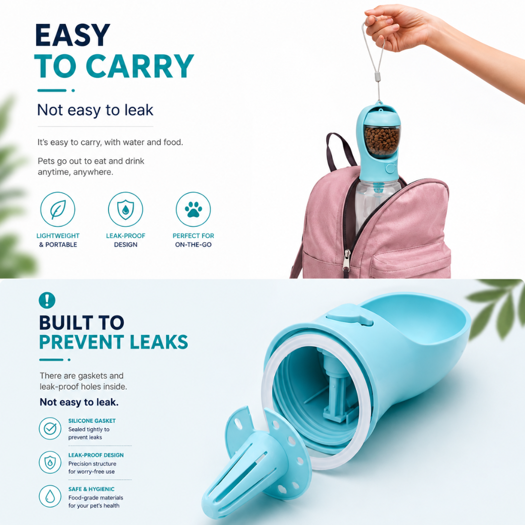 PawSip™ – Your Go-To Solution for Food & Water on the Go