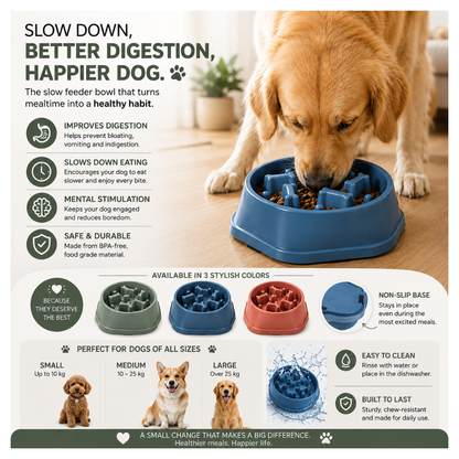 SlowBowl™ – Better Feeding, Better Digestion, Happier Dogs
