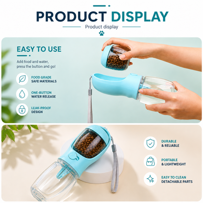 PawSip™ – Your Go-To Solution for Food & Water on the Go